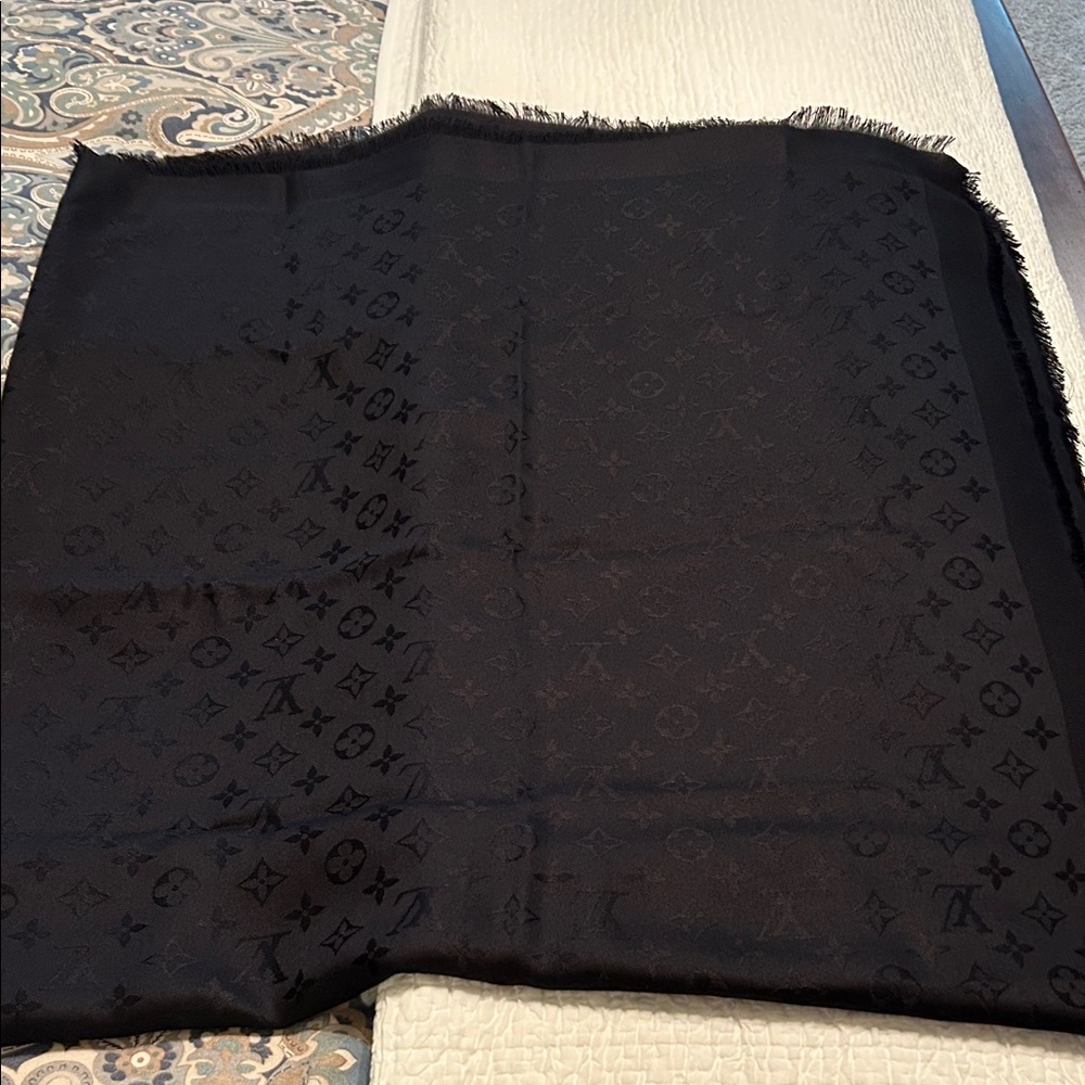 Louis Vuitton Black Monogram Skirt